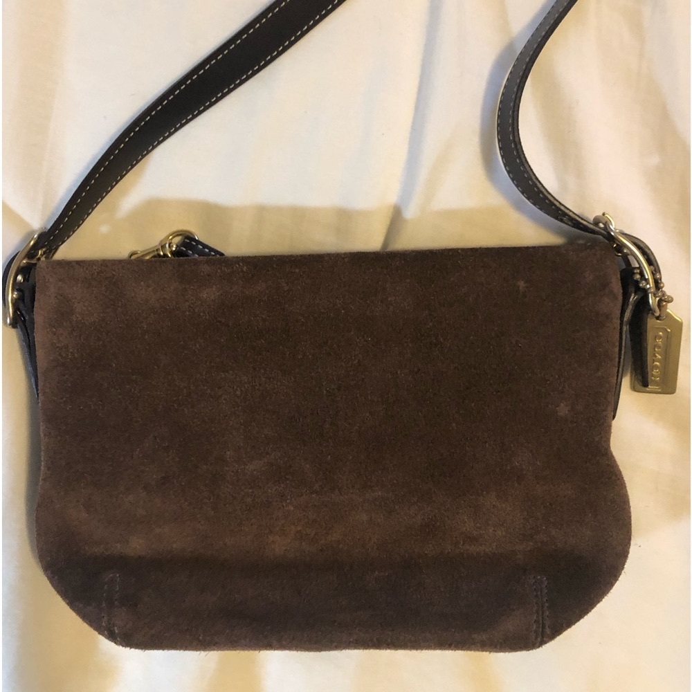 Retro Coach Handbag.  Excellent condition.  Brown Suede.